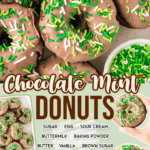 chocolate mint donuts facebook collage 2