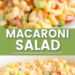 Macaroni Salad pin collage