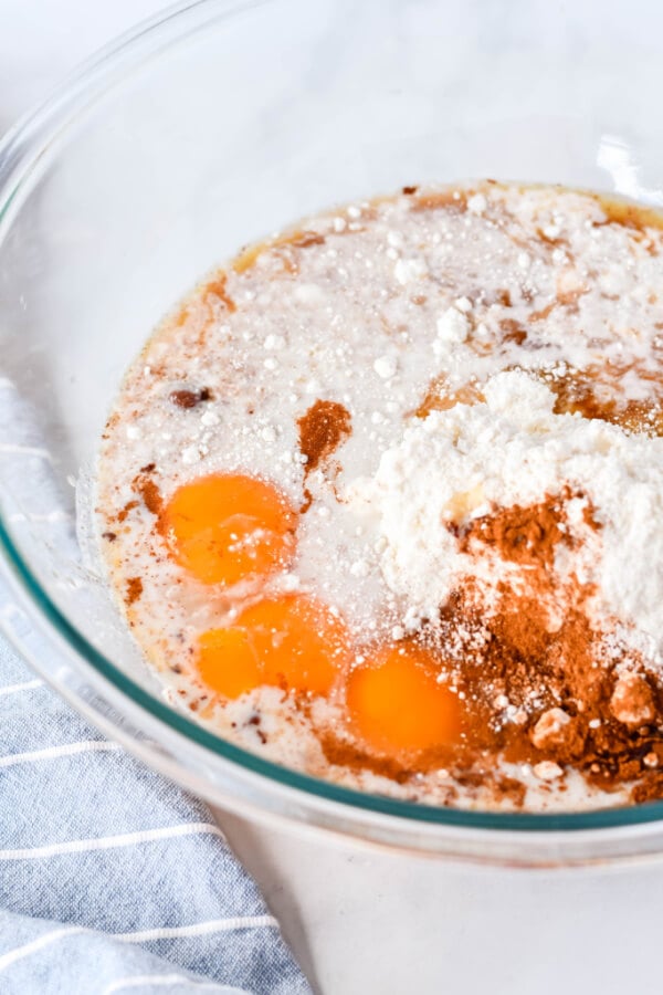 eggs added to the bowl