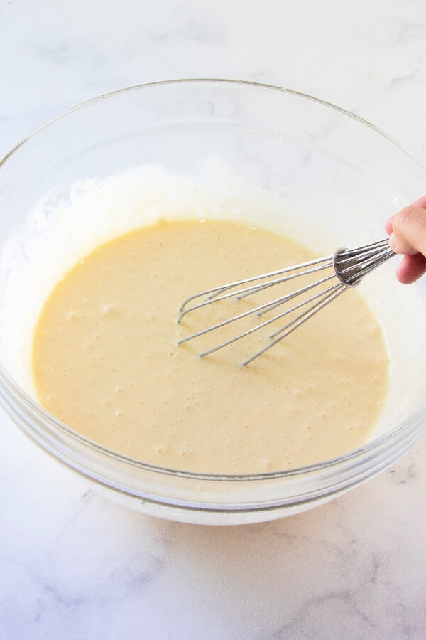 egg mixture in bowl