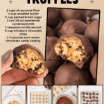 cookie dough truffles facebook collage