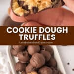 cookie dough truffles pin collage