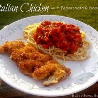 Italian Chicken with Peperonata & Noodles