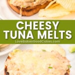 cheesy tuna melts pin collage