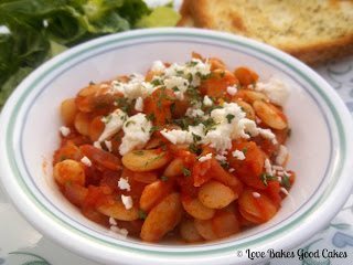 debra’s greek baked beans