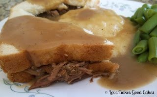 Hot Roast Beef Sandwiches with Gravy