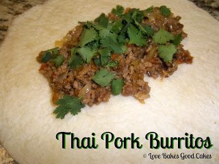 thai pork burritos