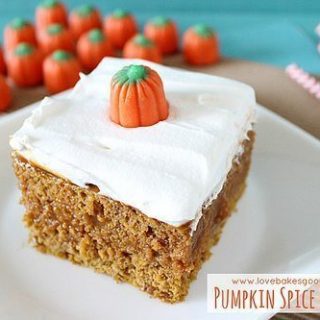 Pumpkin Spice Poke Cake