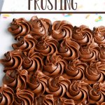 chocolate buttercream frosting swirls