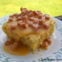 Cheesy Ham on Cornbread