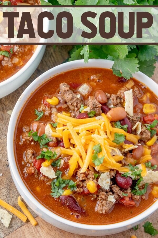Paula Deen: Easy Ground Beef Taco Soup Recipe - Serves 5