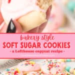 soft sugar cookies pin collage