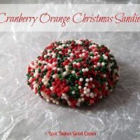 Cranberry Orange Christmas Sandies