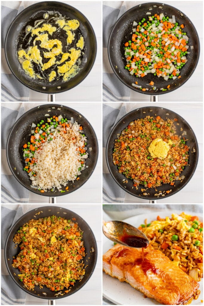 steps how to make veggie fried rice