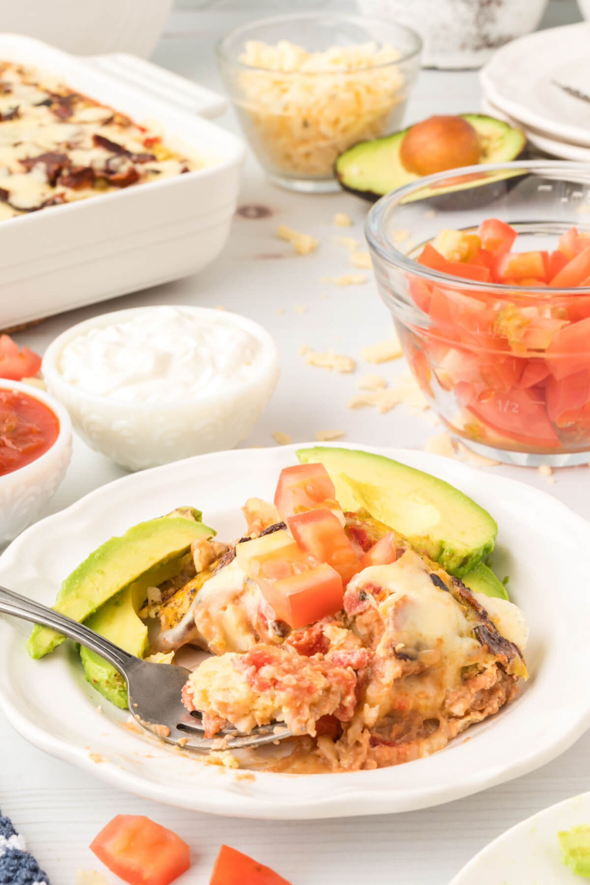 Mexican Breakfast Casserole - Love Bakes Good Cakes