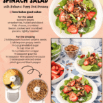strawberry spinach salad facebook collage