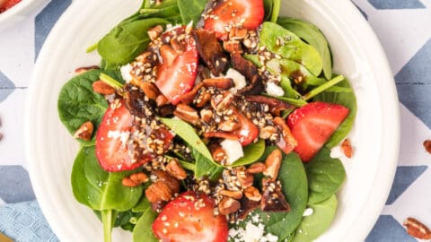 Strawberry Spinach Salad with Balsamic Poppy Seed Dressing