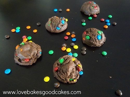 M&M Chocolate Pudding Cookies