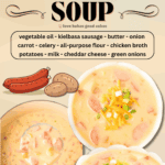 cheesy kielbasa potato soup facebook collage