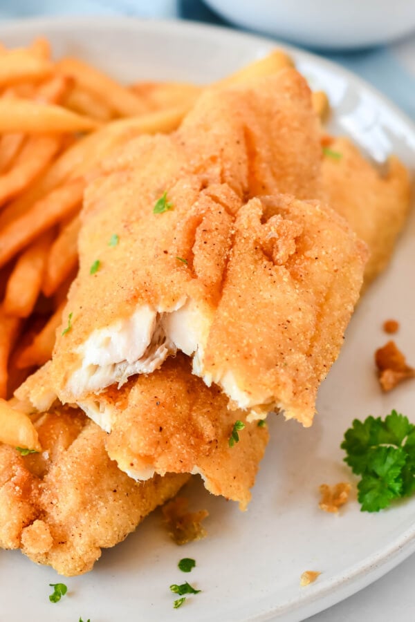 flaky fried fish