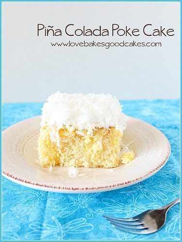 Piña Colada Poke Cake