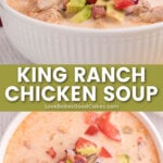 king ranch chicken soup pin collage