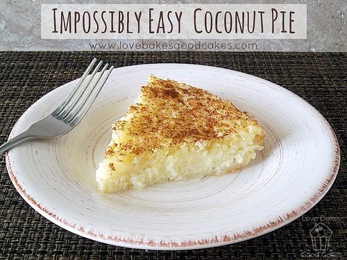 Impossibly Easy Coconut Pie