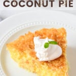 impossibly easy coconut pie pin