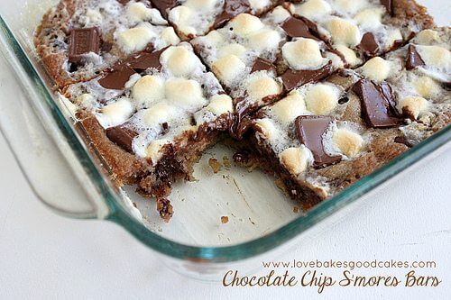 Chocolate Chip S’mores Bars