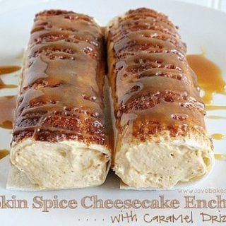 Pumpkin Spice Cheesecake Enchiladas