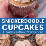 snickerdoodle cupcakes pin collage