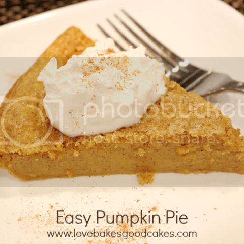 Easy Pumpkin Pie slice on a white plate.