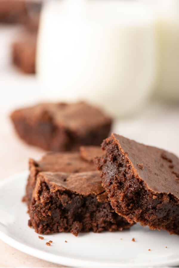 brownies on plate