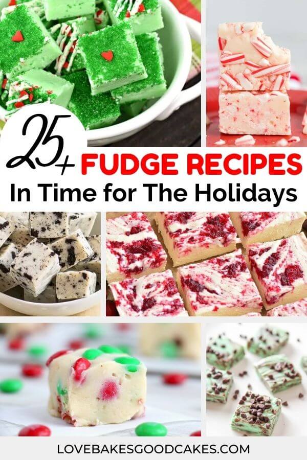 fudge recipes in time for the holidays pin collage