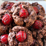 thumbprints cookies on plate