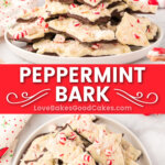 peppermint bark pin collage
