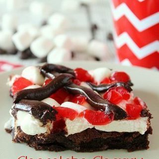 Chocolate Cherry Marshmallow Brownies