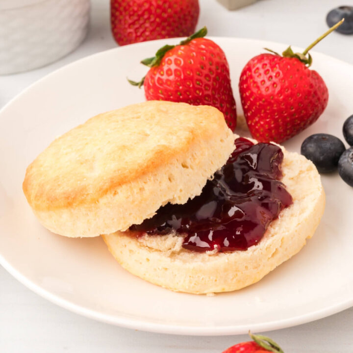 buttermilk biscuit with jelly