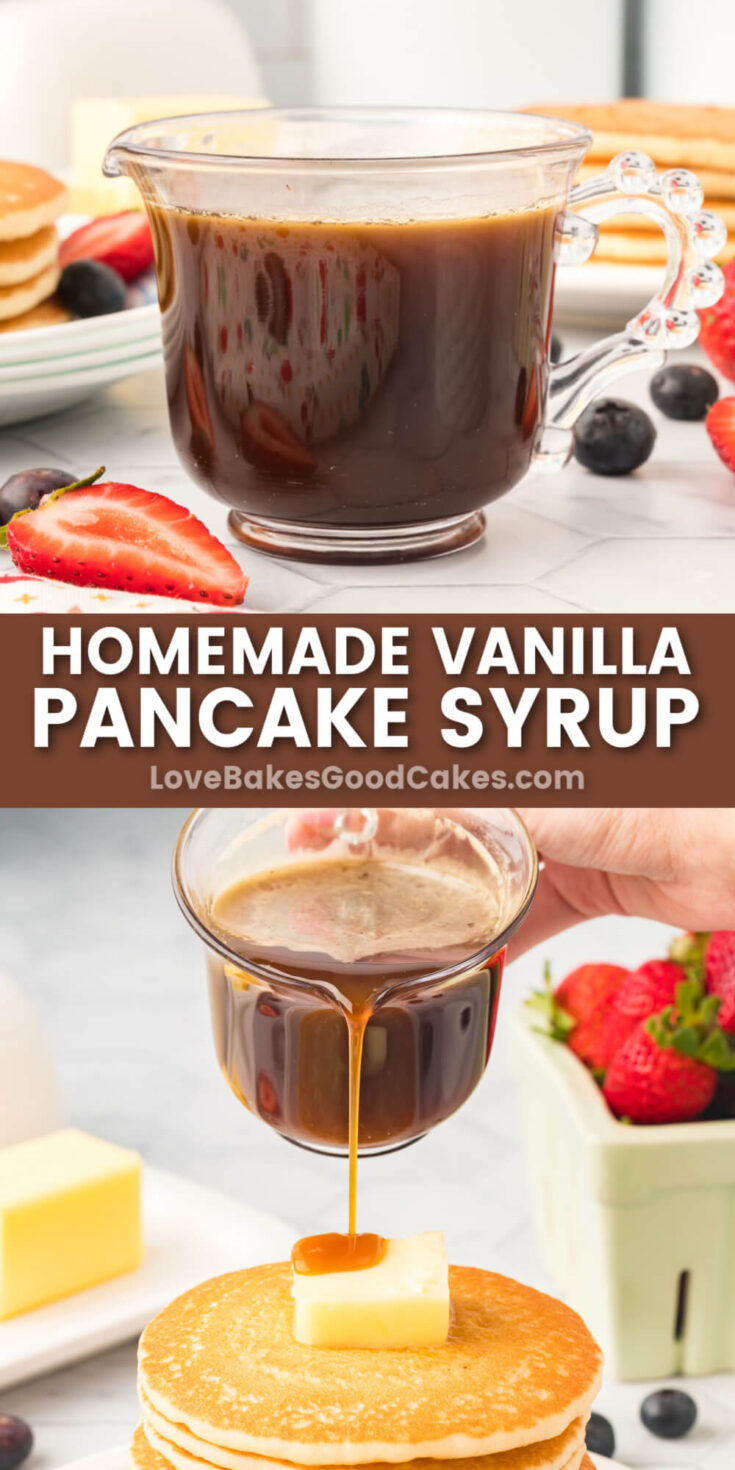 Homemade Vanilla Coffee Syrup (or Pancake Syrup!) • The Fit Cookie