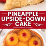 pineapple upside down cake pin collage