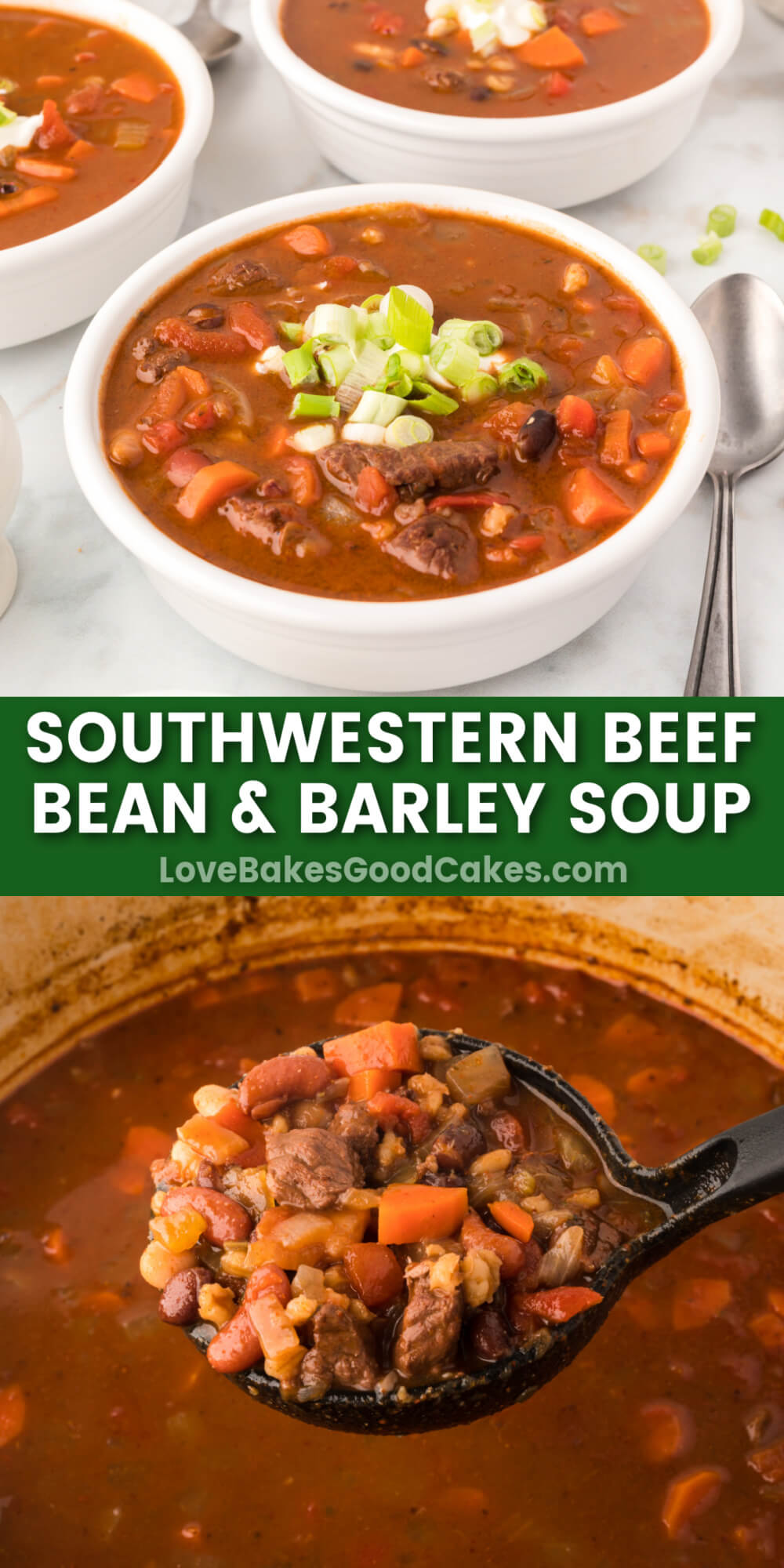 Southwest Beef Bean and Barley Soup Love Bakes Good Cakes