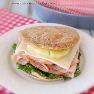 Ham, Swiss and Pineapple Sandwich