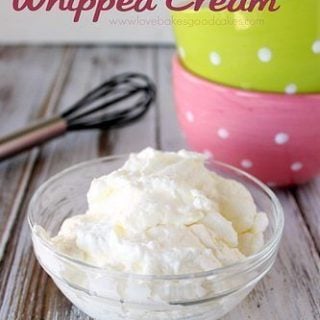Homemade Sweetened Whipped Cream