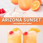 arizona sunset pin collage