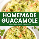 homemade guacamole pin collage