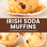irish soda muffins pin collage