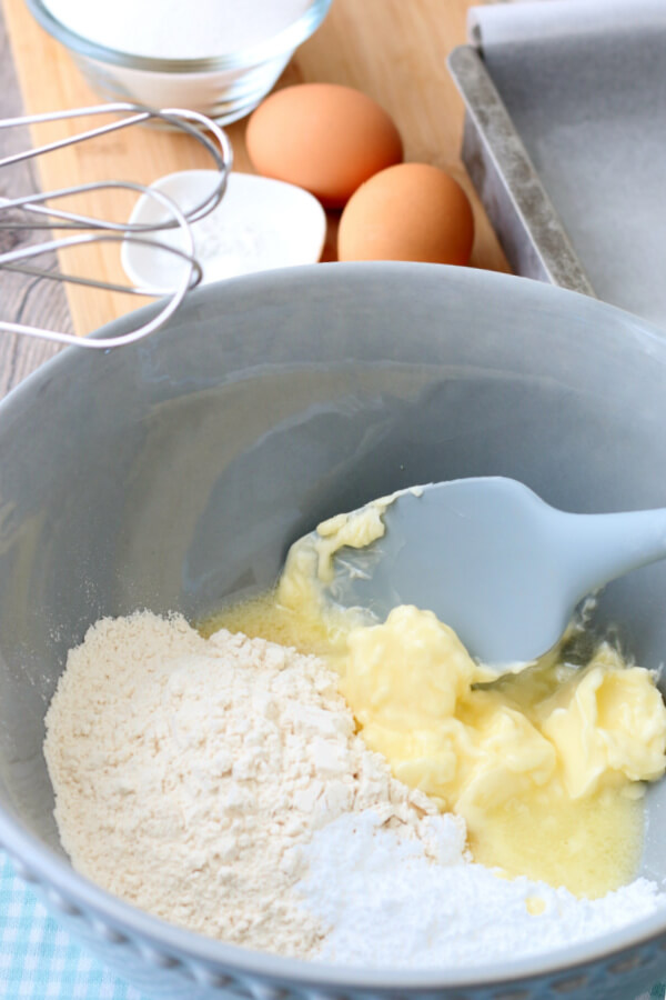 ingredients in a bowl to make the crust