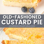 old-fashioned custard pie pin collage