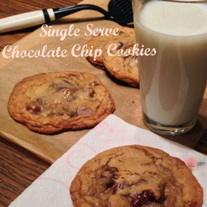 Single Serve Chocolate Chip Cookies
