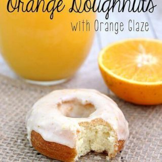 Orange Doughnuts with Orange Glaze